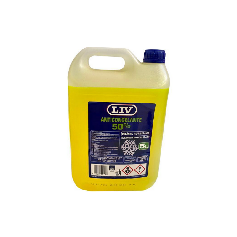 ANTICONGELANTE PURO AMARILLO LIV 5l.