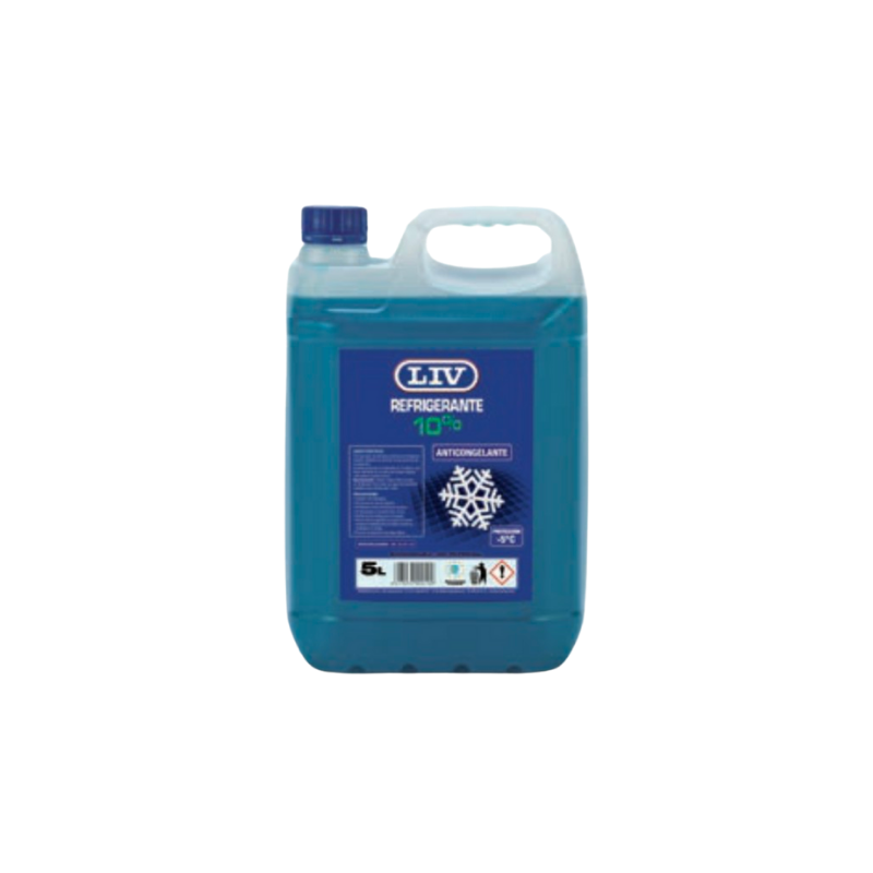 ANTICONGELANTE-REFRIGERANTE 50% G12+ ORGÁNICO VERDE LIV 5l.