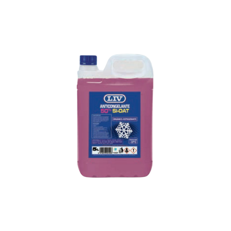 ANTICONGELANTE-REFRIGERANTE 50% G12++ SI-OAT ORGÁNICO VIOLETA LIV 5l.